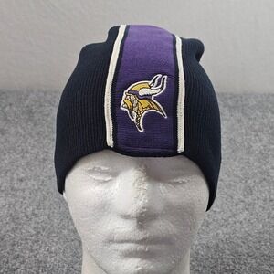 Minnesota Vikings Starter Beanie Hat Mens OSFM Purple Black Stripe NFL Football